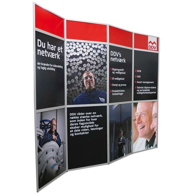 Expo Wall utställningsvägg, 4 sektioner, 292 x 239 cm