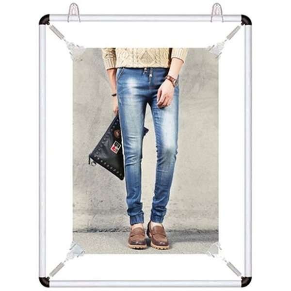 Posterb&aring;re Affischram dubbelsidig - 50x70 cm - silver