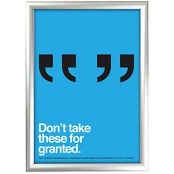 F&ouml;nster Alu sn&auml;ppram dubbelsidig - 32 mm - A2 - silver