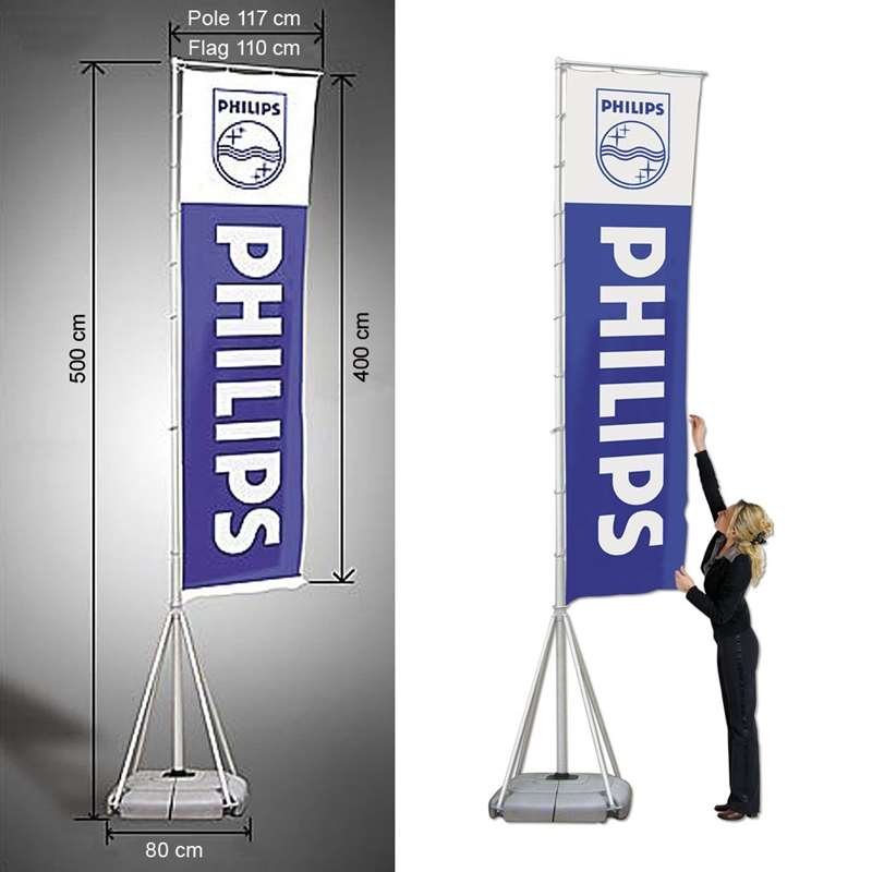 L&aring;skl&auml;mma f&ouml;r ben p&aring; Mega Outdoor Flag