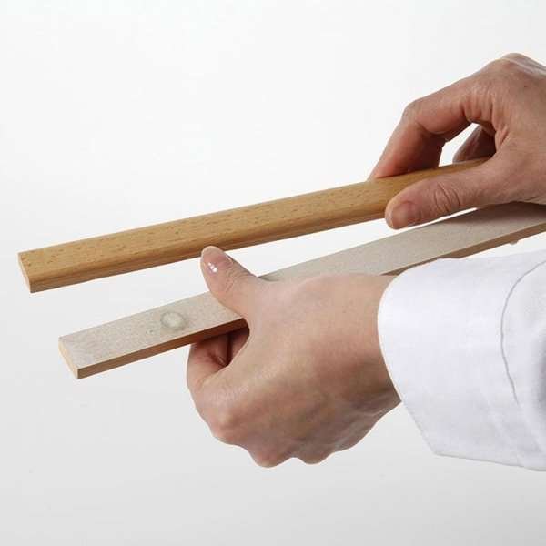 Wood Poster Hanger i lys bøg. Affischliste i træ, magnetisk - 30cm sæt