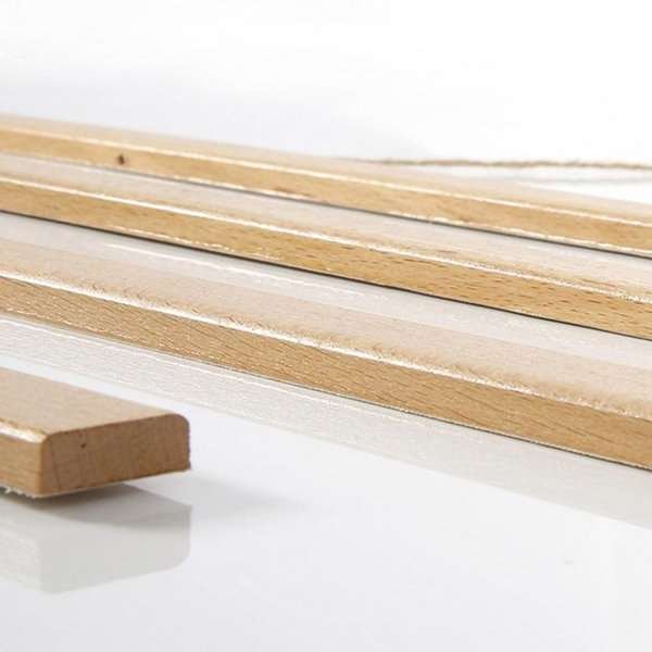 Wood Poster Hanger i lys bøg. Affischliste i træ, magnetisk - 30cm sæt