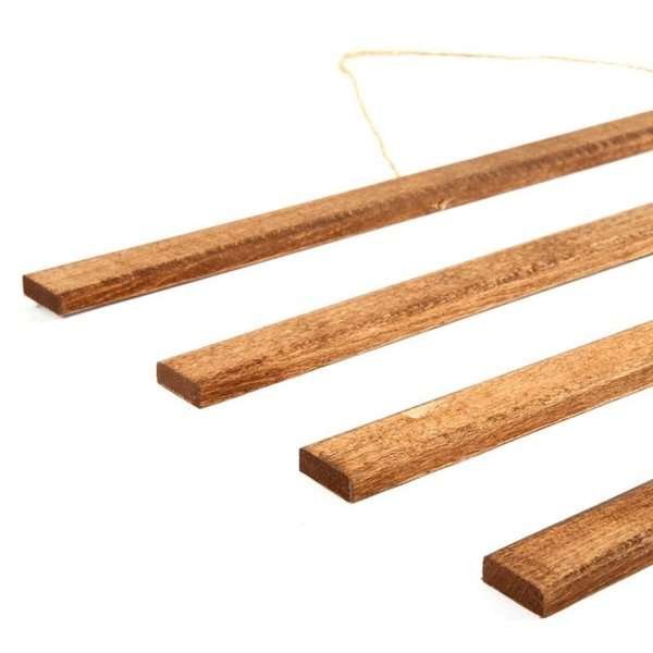 Wood Poster Hanger i lys bøg. Affischliste i træ, magnetisk - 30cm sæt