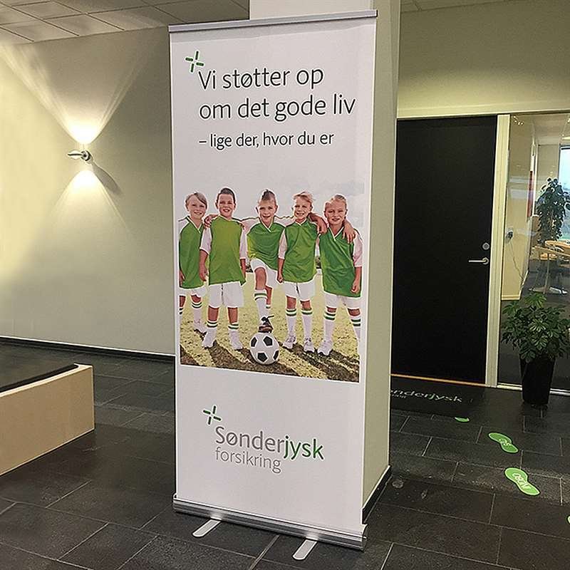 Basic Roll-up enkelsidig - 85x200 cm - silver
