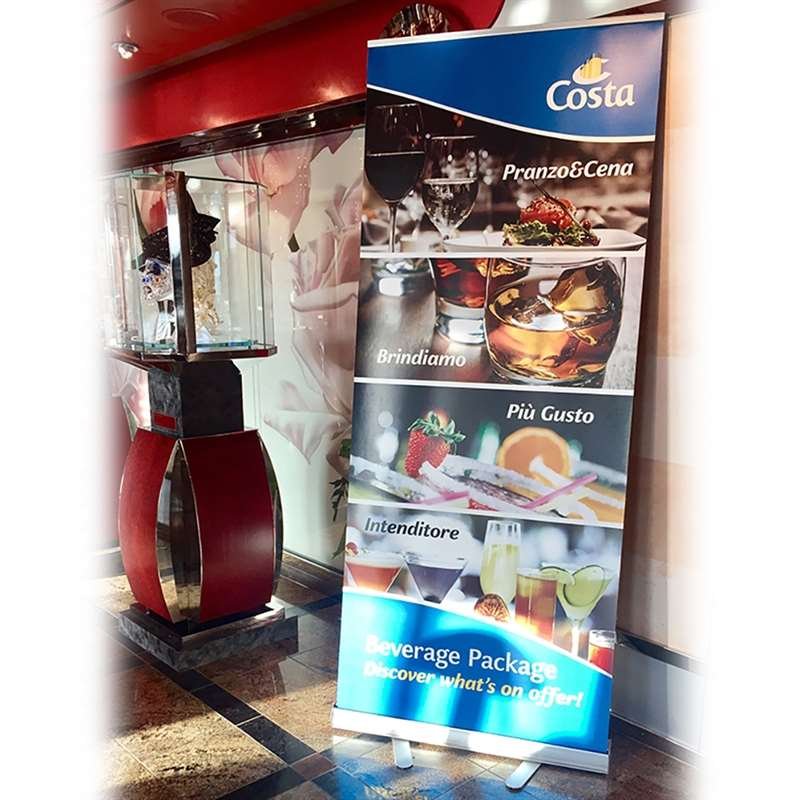 Basic Roll-up enkelsidig - 85x200 cm - silver