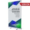 Basic Roll-up enkelsidig - 120x200 cm - silver - med banderoll och tryck #1