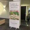 Basic Roll-up enkelsidig - 80x200 cm - silver - med banderoll och tryck #11