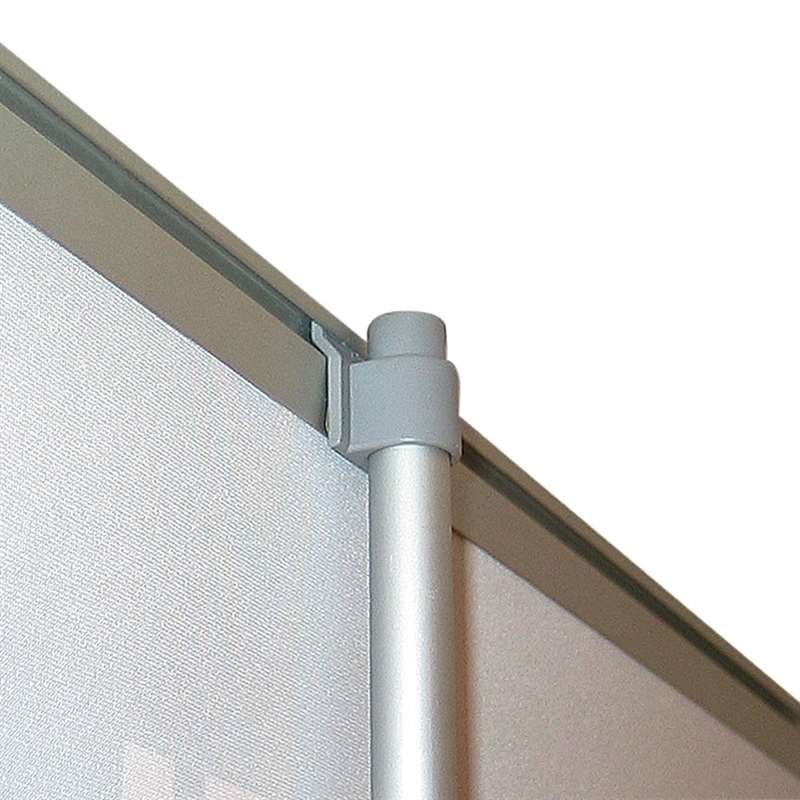 Budget Roll-up enkelsidig - 60x200 cm - silver