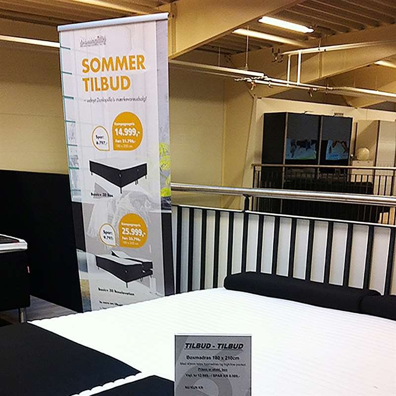 Eco Roll-up enkelsidig - 60x200 cm - silver