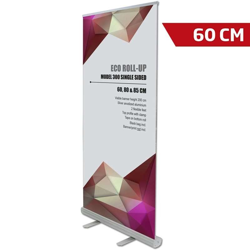 Eco Roll-up enkelsidig - 60x200 cm - silver