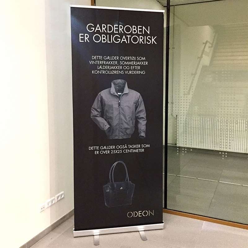Eco Roll-up kassett 85 cm - aluminium - stark väska m/ lång dragkedja + enkellåda