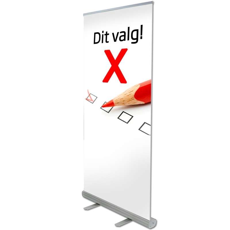 Eco Roll-up kassett 85 cm - aluminium - stark väska m/ lång dragkedja + enkellåda