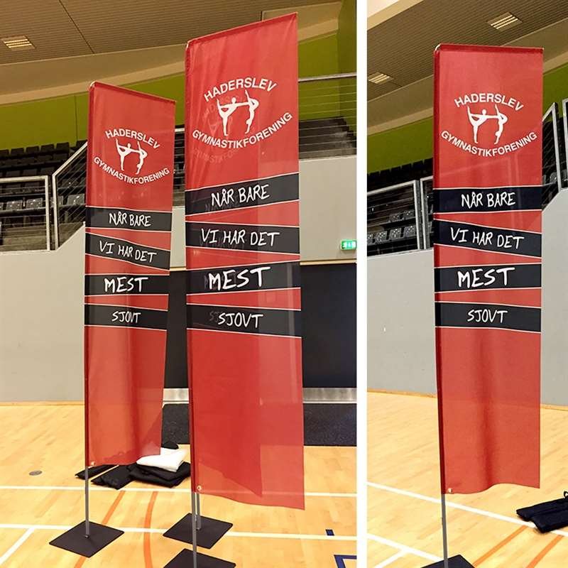 Beachflagga, Outdoor Square, Large, inkl. flagga och Screw Flag Base