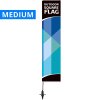 Beachflagga, Outdoor Square Flagga, Medium, inkl. stång, flagga och Skruvfot #1