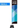 Beachflagga, Outdoor Square Flagga, Small, inkl. stång, flagga och svart flaggfot #1