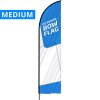 Utomhus Böjd Flagga - Medium - Inkl. flagga och Spike flaggbas #1