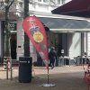 Beachflag, Outdoor Drop Flag, sort stang, Small, inkl. flagga #10