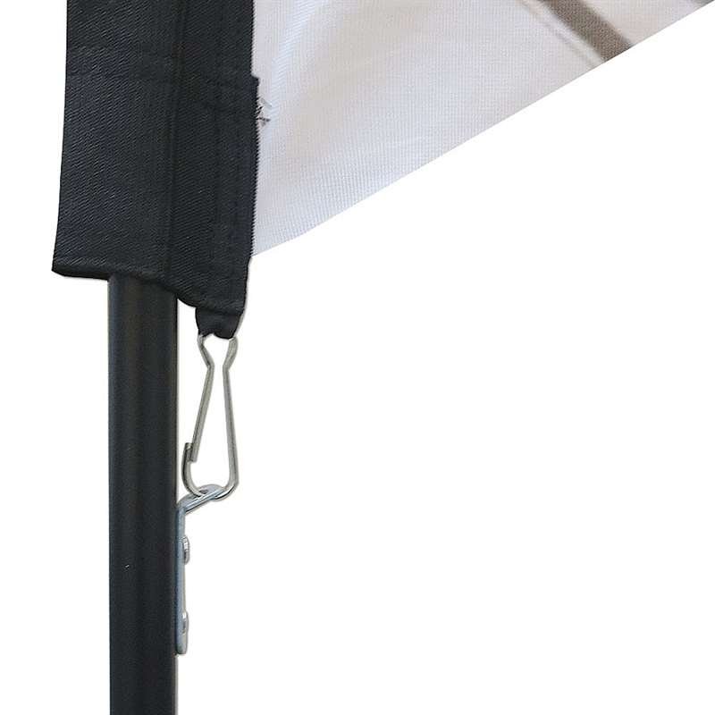 Beachflag, Outdoor Drop Flag, sort stang, Small, inkl. flagga