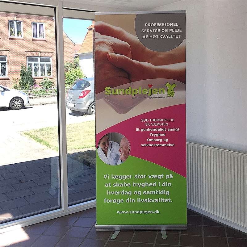Classic Roll-up, silver, enkelsidig, 60 x 200 cm, inkl banderoll och tryck