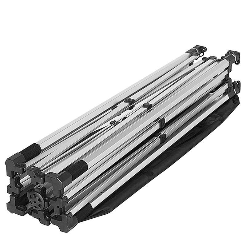 Eventtält Lux, 3 x 3 m, alu/silver med svart topp