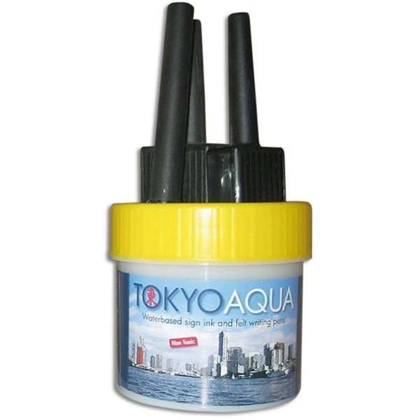Tokyo Aqua - 4 filtpennset - Gul