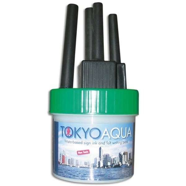 Tokyo Aqua - 4 filtpennset - Grön
