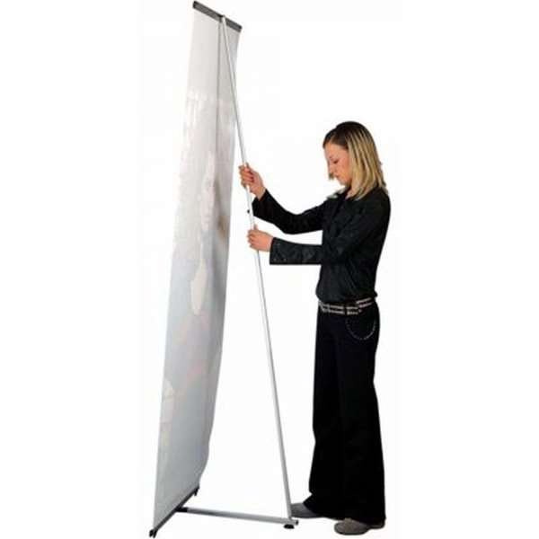 Justerbar stav, alu/silver, 190-220 cm för Quickbanner