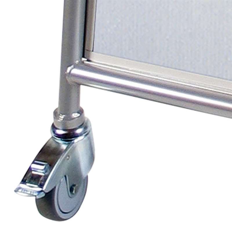 Expo Sign Lux Gatupratare med 4 hjul - A1 - silver