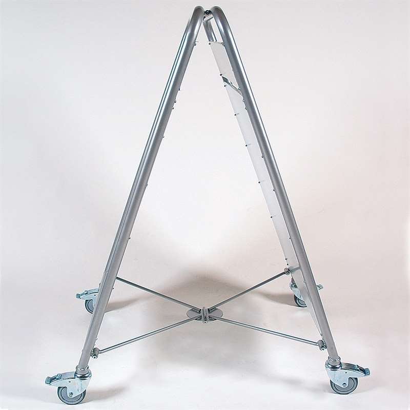 Expo Sign Lux Gatupratare med 4 hjul - 50x70 cm - silver