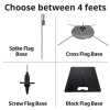 Beachflagga, Outdoor Square Flagga, Liten, stangsystem #7