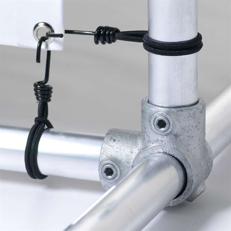 Banner Tube Frist&aring;ende ram, frist&aring;ende ram av aluminiumr&ouml;r 0,3 mm / &Oslash; 48 mm - 200 x 100 cm