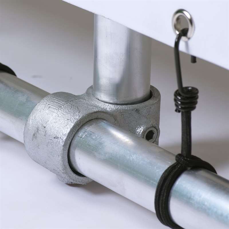 Banner Tube Fristående Ram, fristående ram av aluminiumrör 0,3 mm / Ø 48 mm - 200 x 50 cm