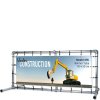 Banner Tube Frist&aring;ende Ram, frist&aring;ende ram av aluminiumr&ouml;r 0,3 mm / &Oslash; 48 mm - 150 x 50 cm #1