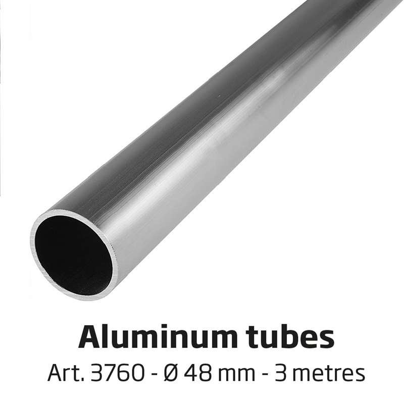 Banner Tube H&ouml;rnram, v&auml;ggh&auml;ngd ram av aluminiumr&ouml;r 0,3 mm / &Oslash; 48 mm - 100 x 50 cm