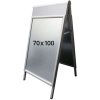 Alu-Line Gatupratare med logoplatta - 70x100 cm - silver #1