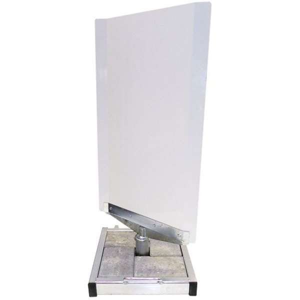 Outdoor Spin-Sign Gatupratare - 40x79 cm - vit