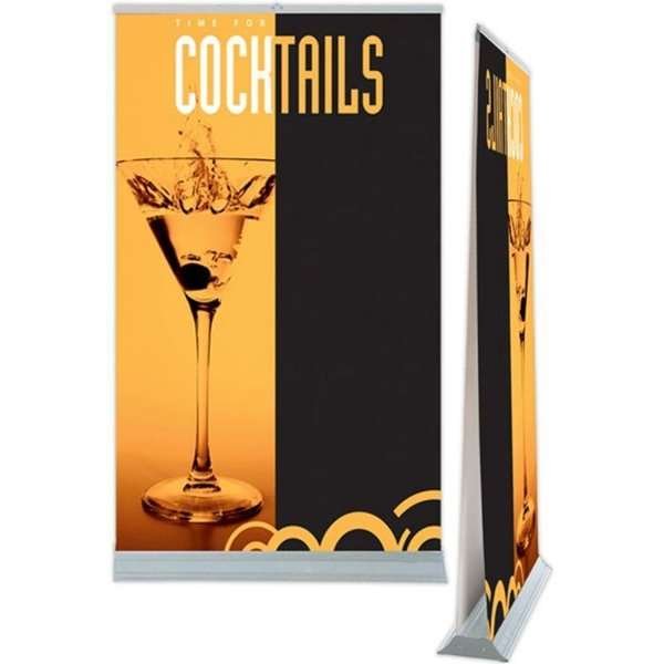 Mega Roll-up dubbelsidig - 240x250 cm - silver