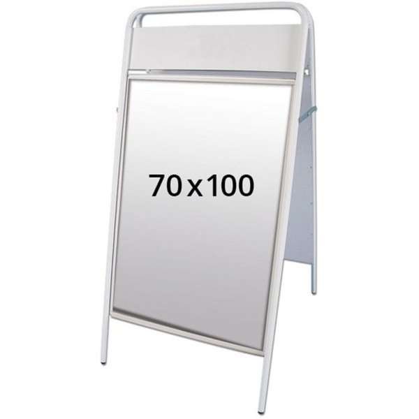 Expo Sign Gatuställ/Easy Sign Gatupratare - 70x100 cm - vit