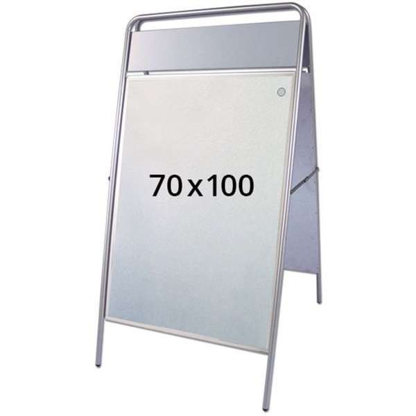 Expo Sign Gatuställ/Easy Sign Gatupratare - 70x100 cm - silver