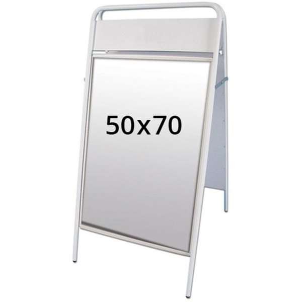 Expo Sign Gatuställ/Easy Sign Gatupratare - 50x70 cm - vit