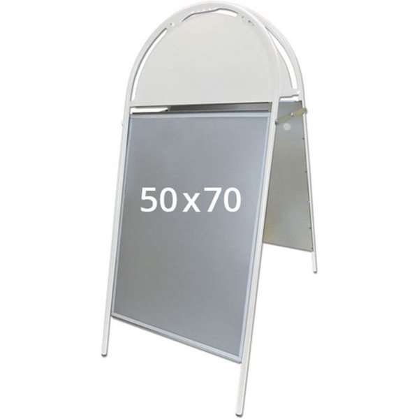 Gotik Budget Toppst&auml;ll - 50x70 cm - vit