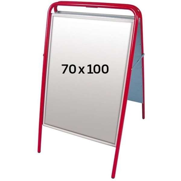 Expo Sign Standard Gatuställ - 70x100 cm - röd