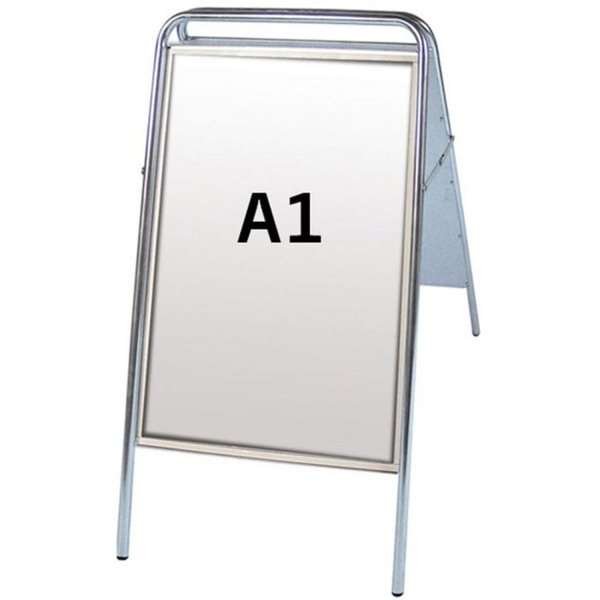 Expo Sign Standard Gatuställ, A1, silver