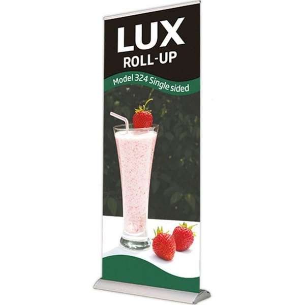 Lux Roll-up kassett, silver, enkelsidig, 56 x 230 cm