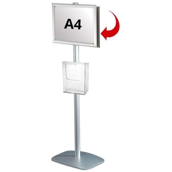 Mini Multi Stander - Dubbelsidig A4 snäppram + A4 Broschyrhållare