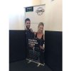 Klassisk Roll-up enkelsidig - 85x200 cm - silver - med banderoll och tryck #11