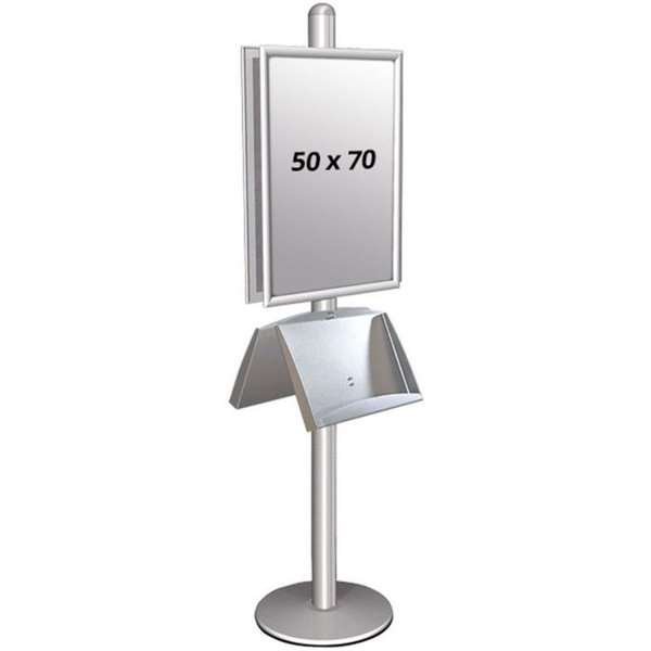 Multi Stander 2 - Dubbelsidig med akrylhylla 25mm 2x50x70cm