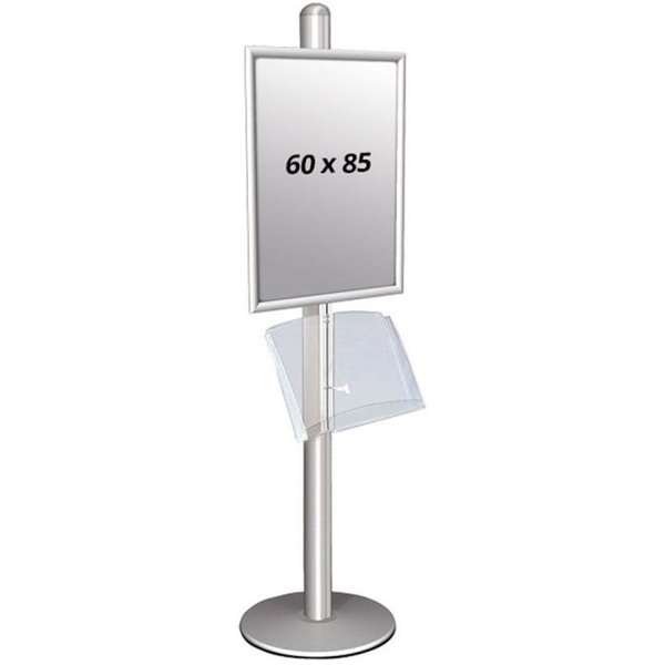 Multi Stander 1 - Enkelsidig med akrylhylla 25mm 1x60x85cm