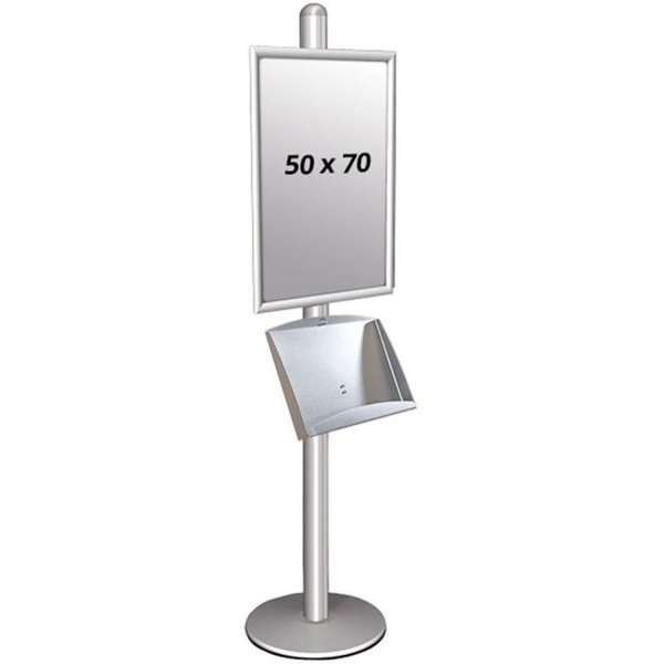 Multi Stander 1 - Enkelsidig med stålhylla 25mm 1 x 50x70 Alu