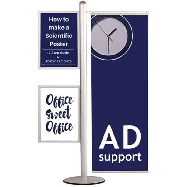 MULTISTAND 16 Dubbelsidig med 2 stk A2 Slide-in +50cm banner